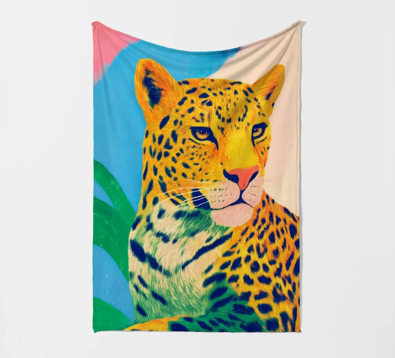 Leopard pride fleece blanket by Carina Pop & Pastell