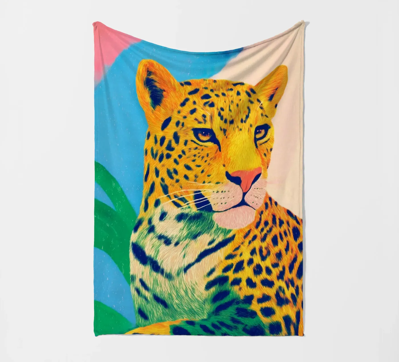 Leopard pride Fleecedecke von Carina Pop & Pastell