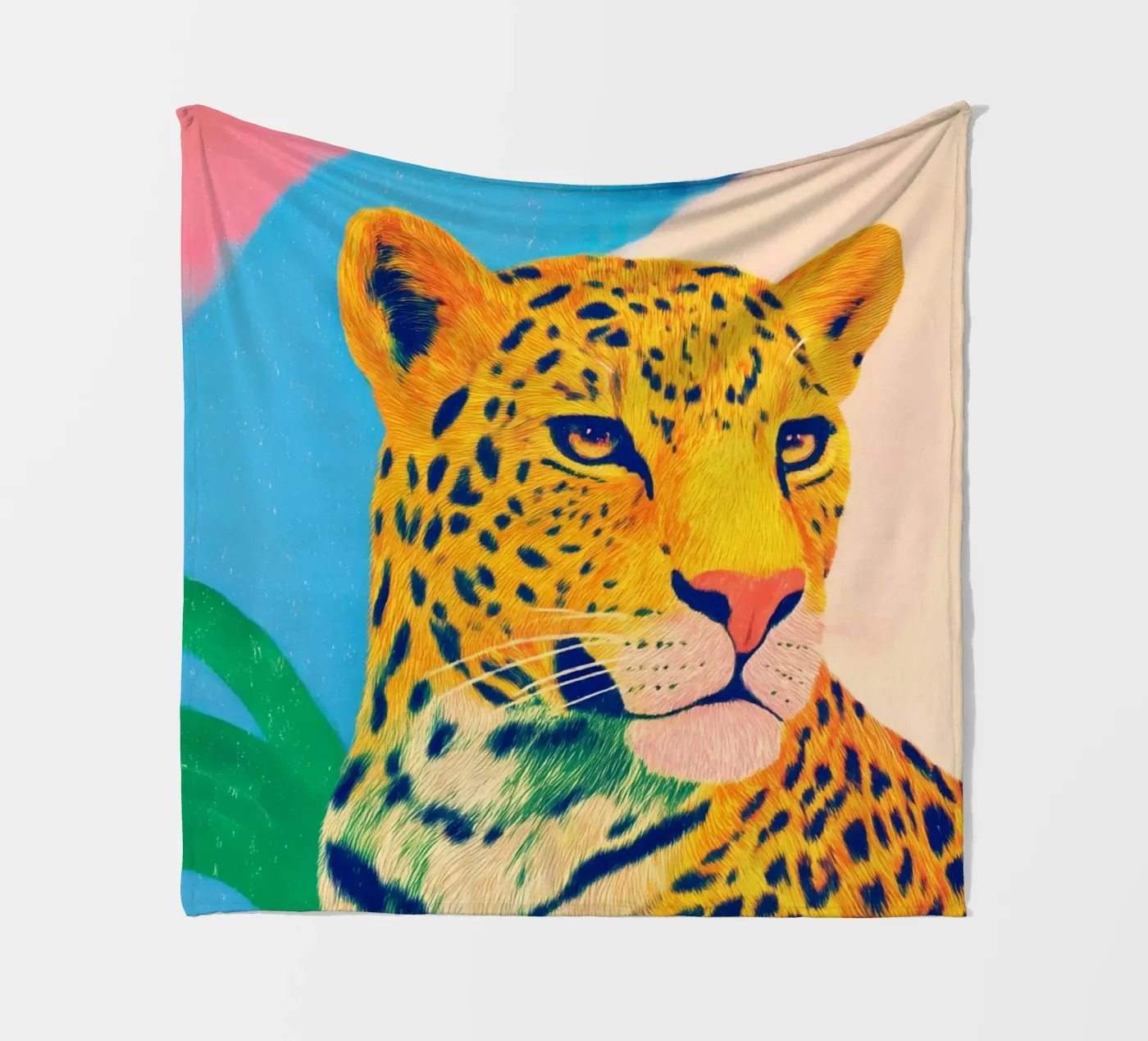 Leopard pride Fleecedecke von Carina Pop & Pastell
