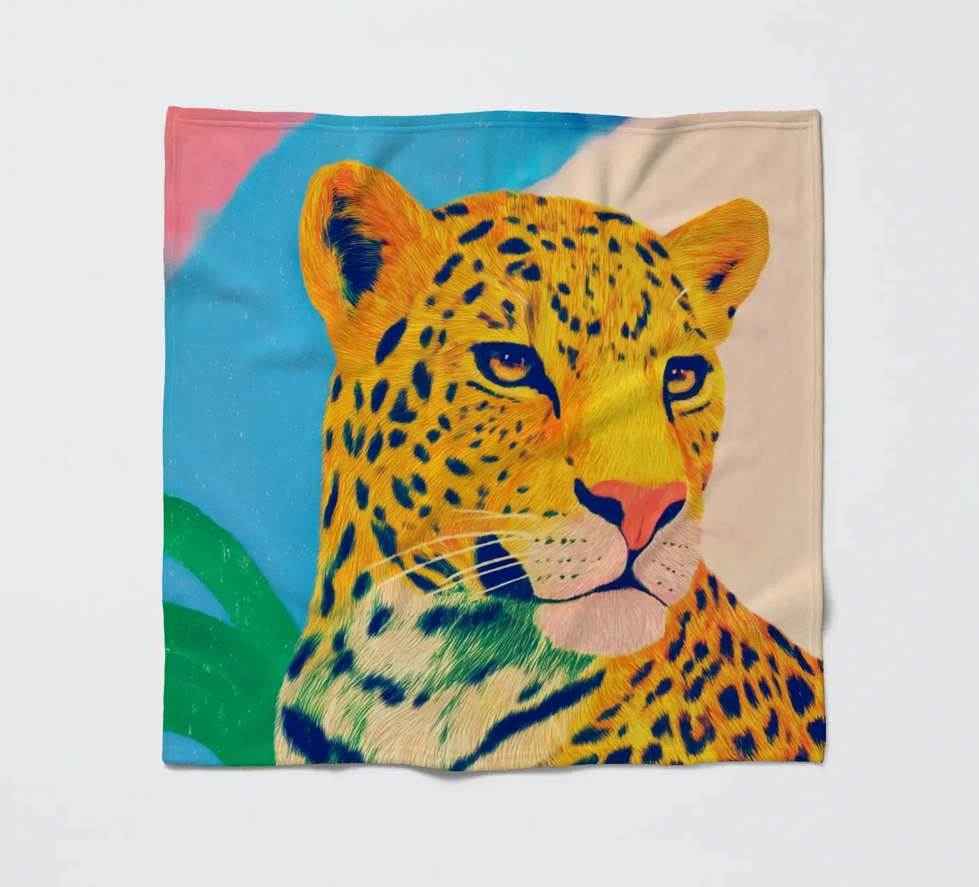 Leopard pride Fleecedecke von Carina Pop & Pastell