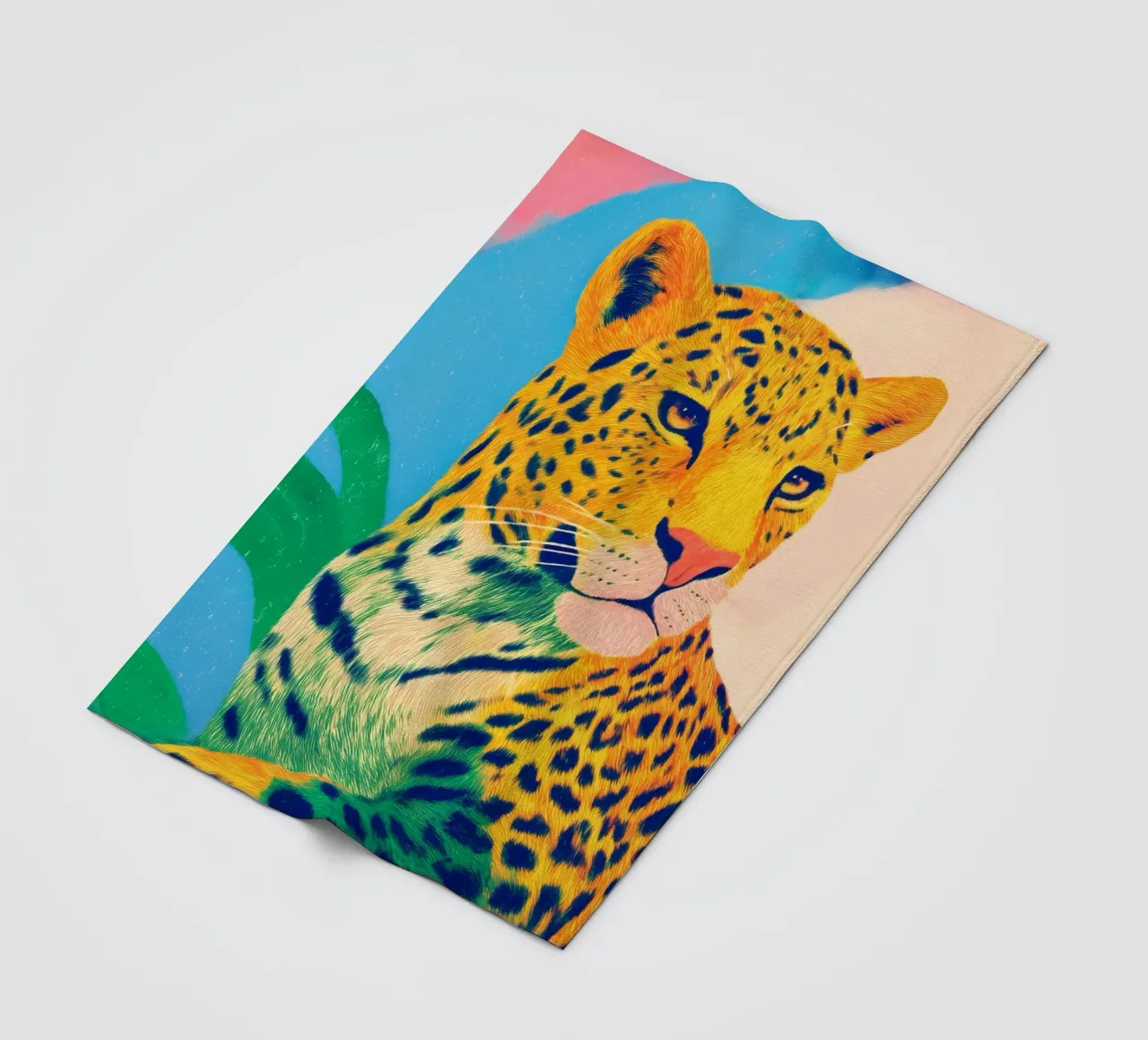 Leopard pride fleece blanket by Carina Pop & Pastell