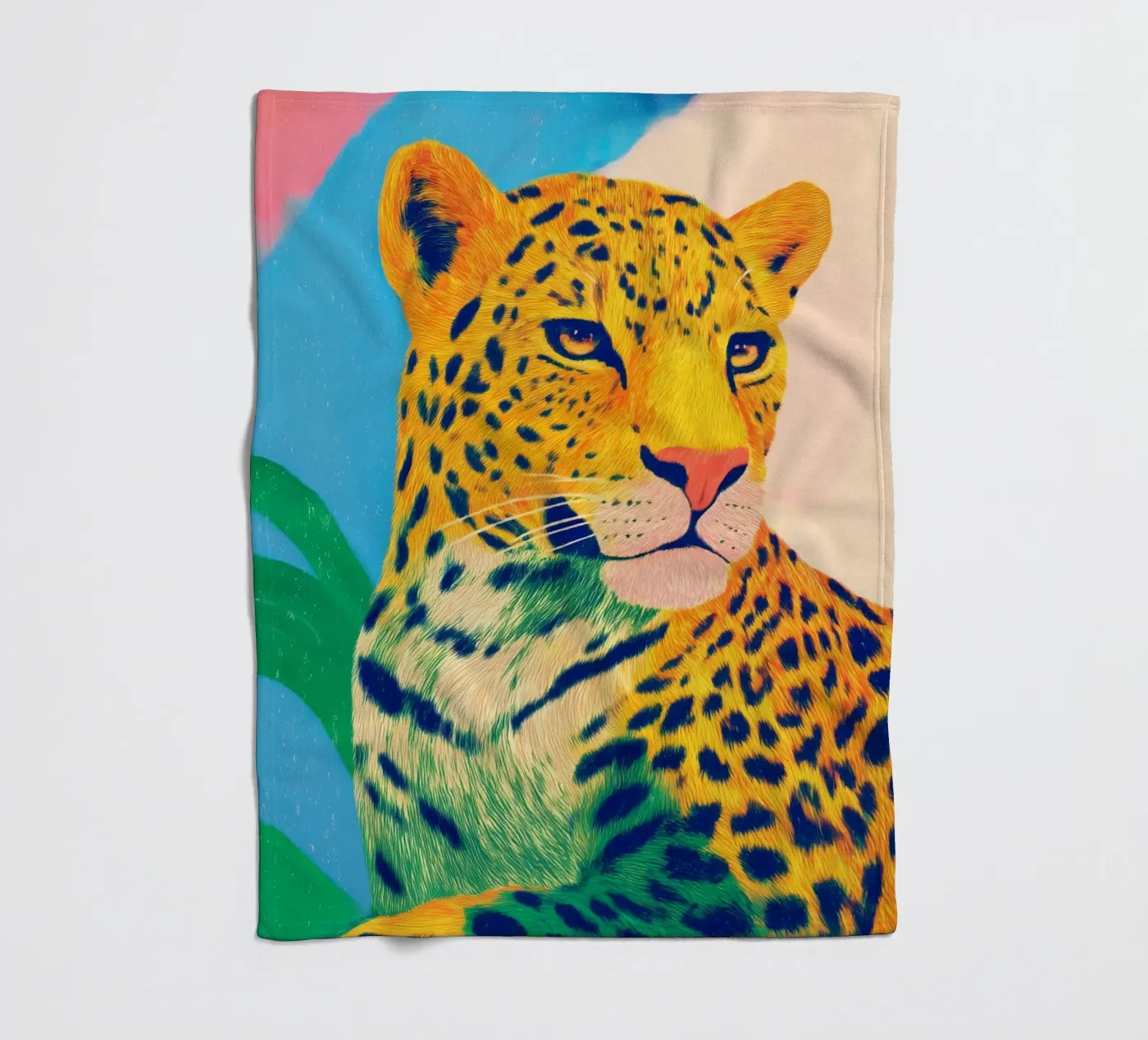 Leopard pride Fleecedecke von Carina Pop & Pastell