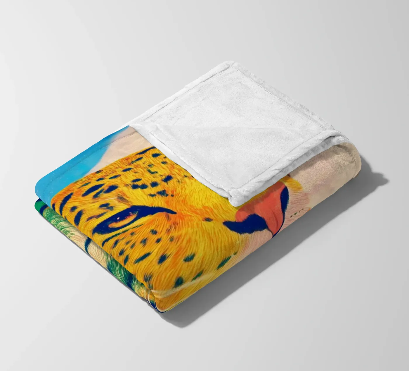 Leopard pride Fleecedecke von Carina Pop & Pastell