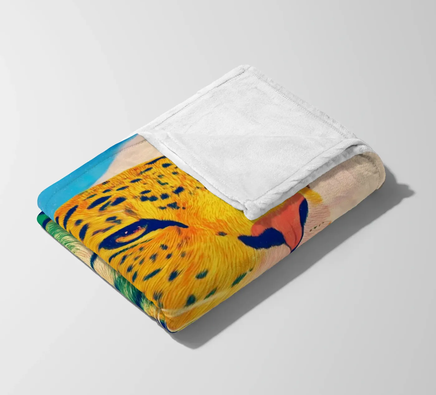 Leopard pride Fleecedecke von Carina Pop & Pastell