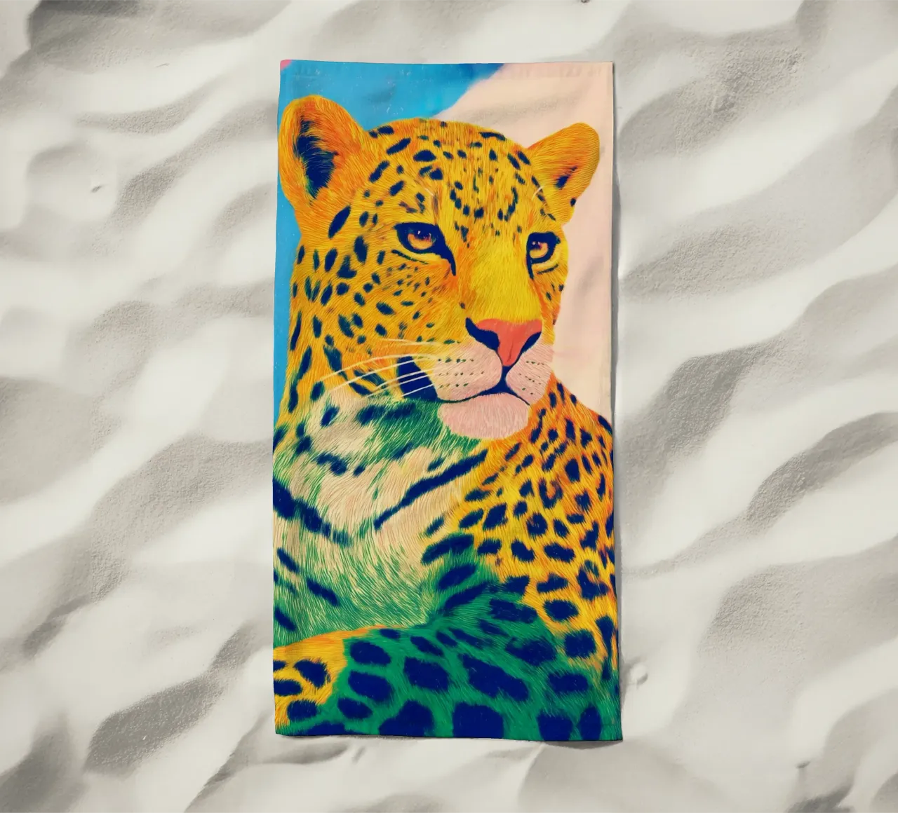 Leopard pride telo mare da Carina Pop & Pastell