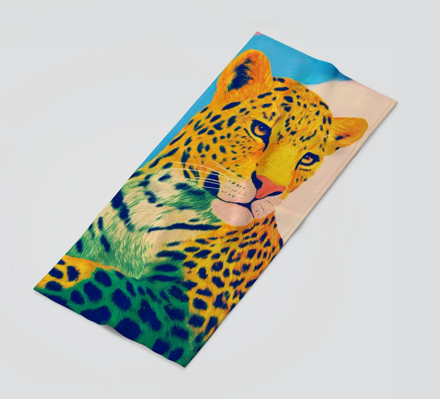 Leopard pride strandhanddoek van Carina Pop & Pastell