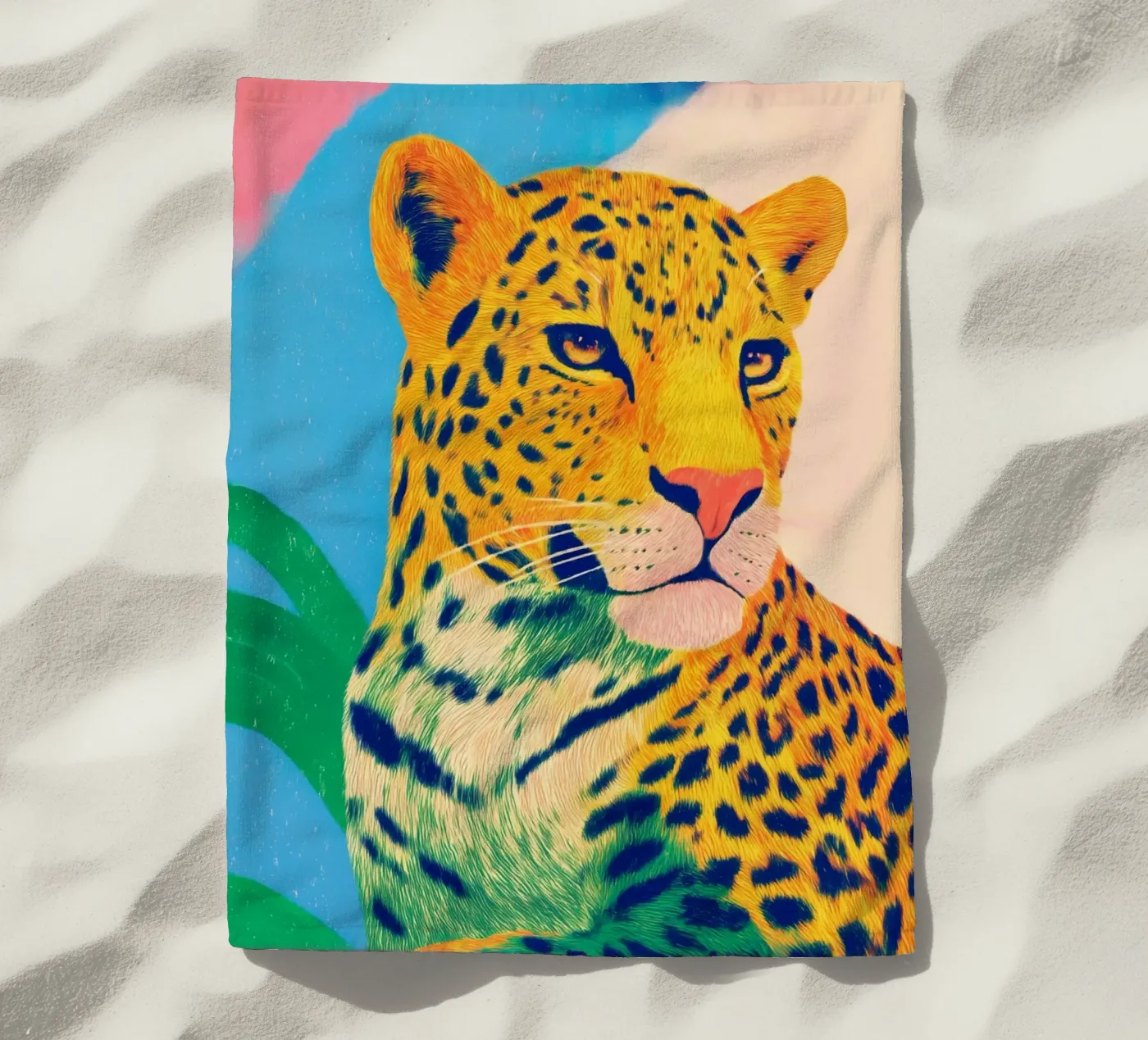 Leopard pride strandhanddoek van Carina Pop & Pastell