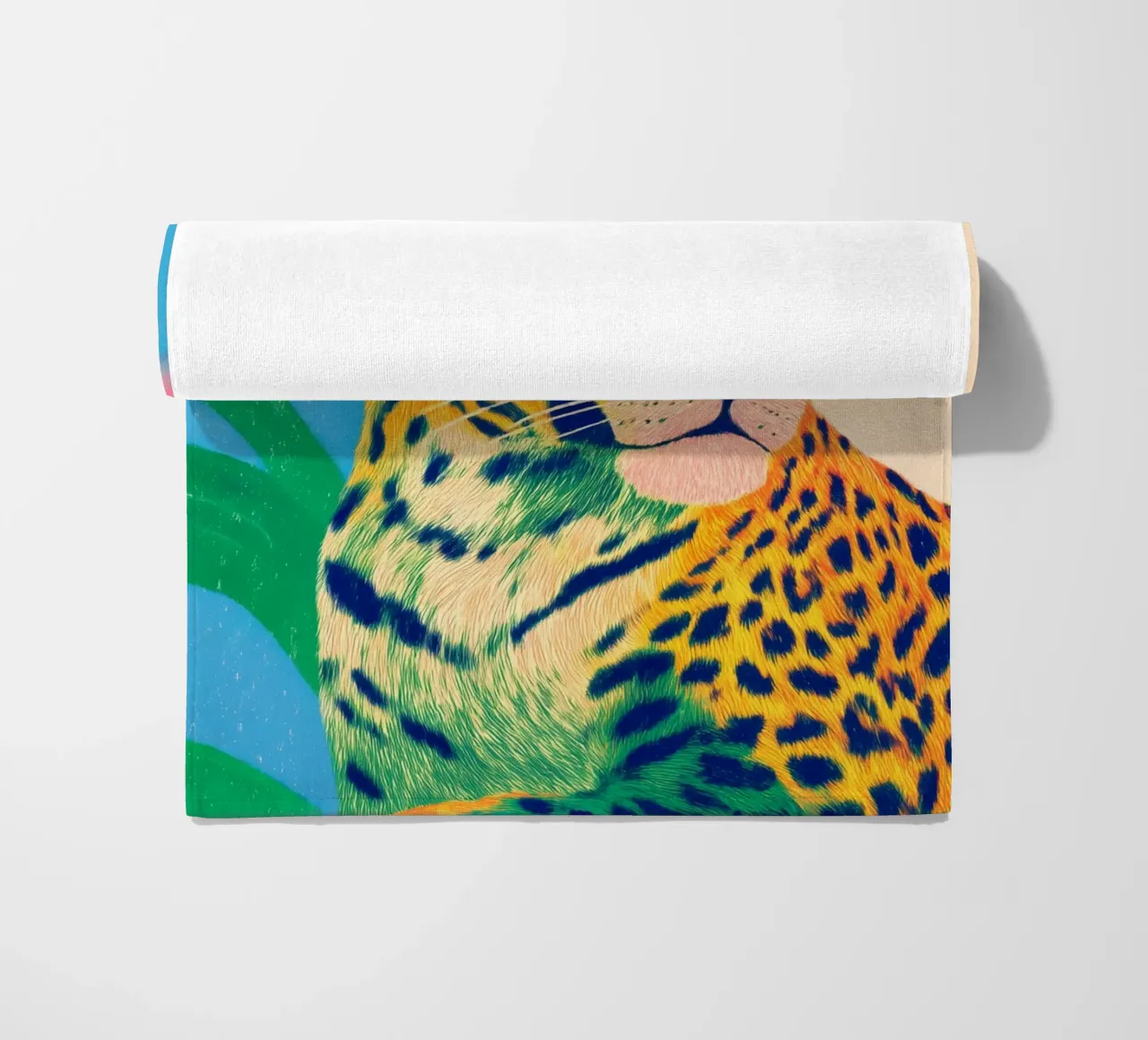 Leopard pride beach towel by Carina Pop & Pastell
