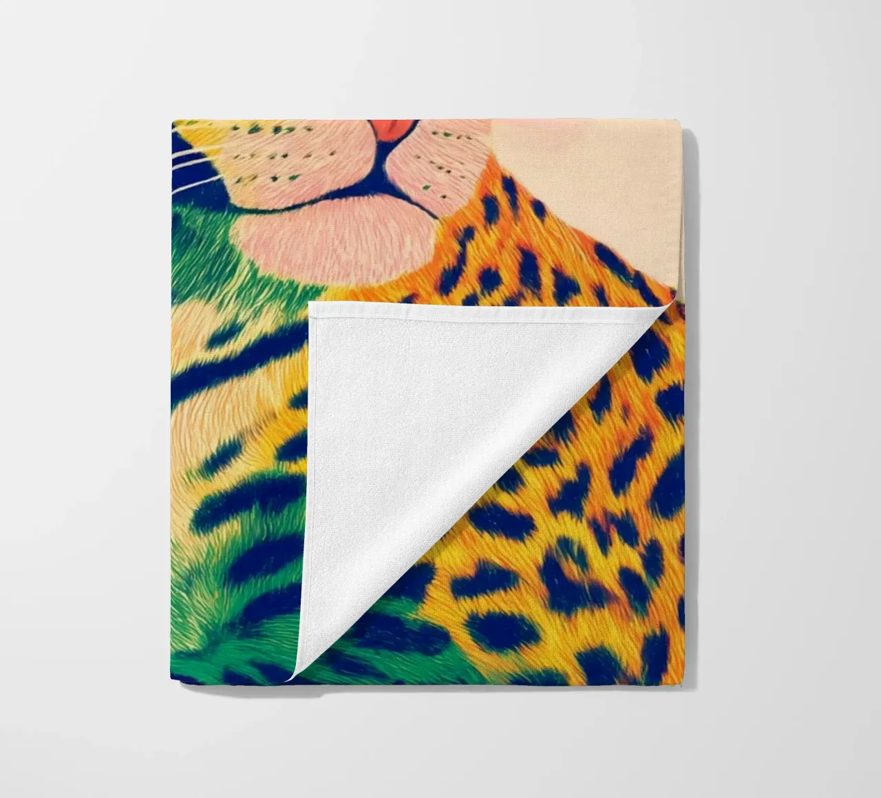 Leopard pride beach towel by Carina Pop & Pastell