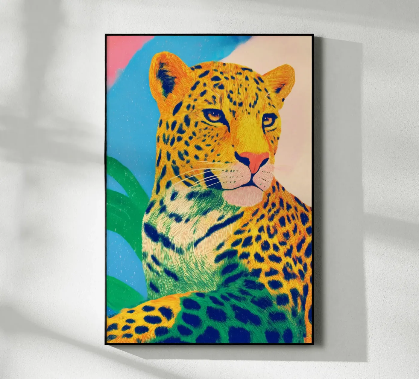 Leopard pride Acryl-Glas von Carina Pop & Pastell