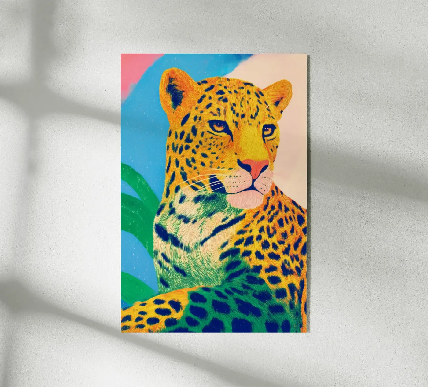 Leopard pride Acryl-Glas von Carina Pop & Pastell