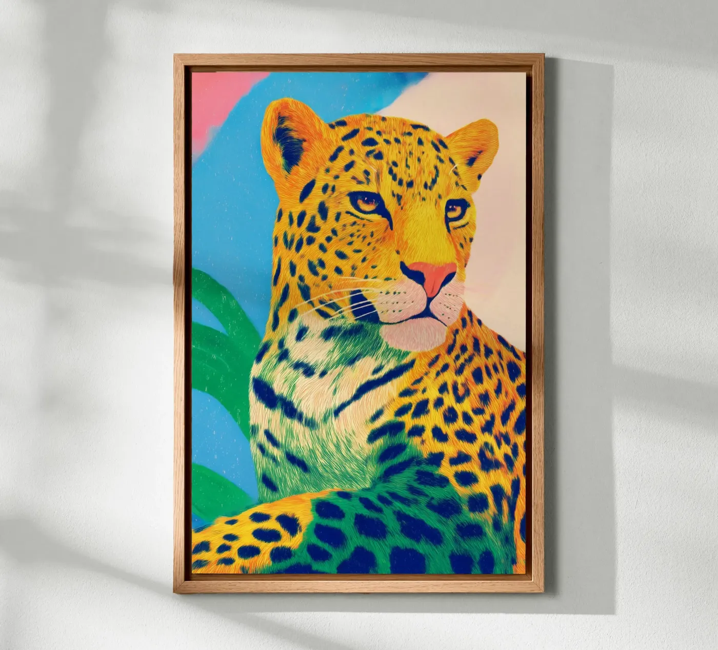 Troep luipaarden canvas van Carina Pop & Pastell
