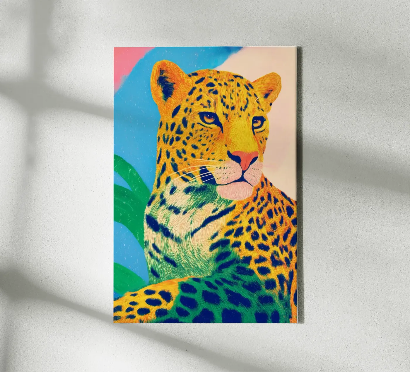 Troep luipaarden canvas van Carina Pop & Pastell