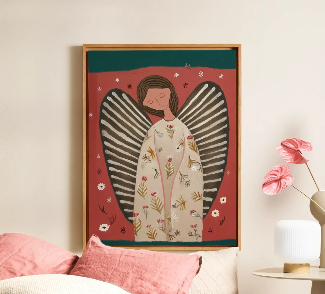 Angelo custode tela da Sienna Atelier