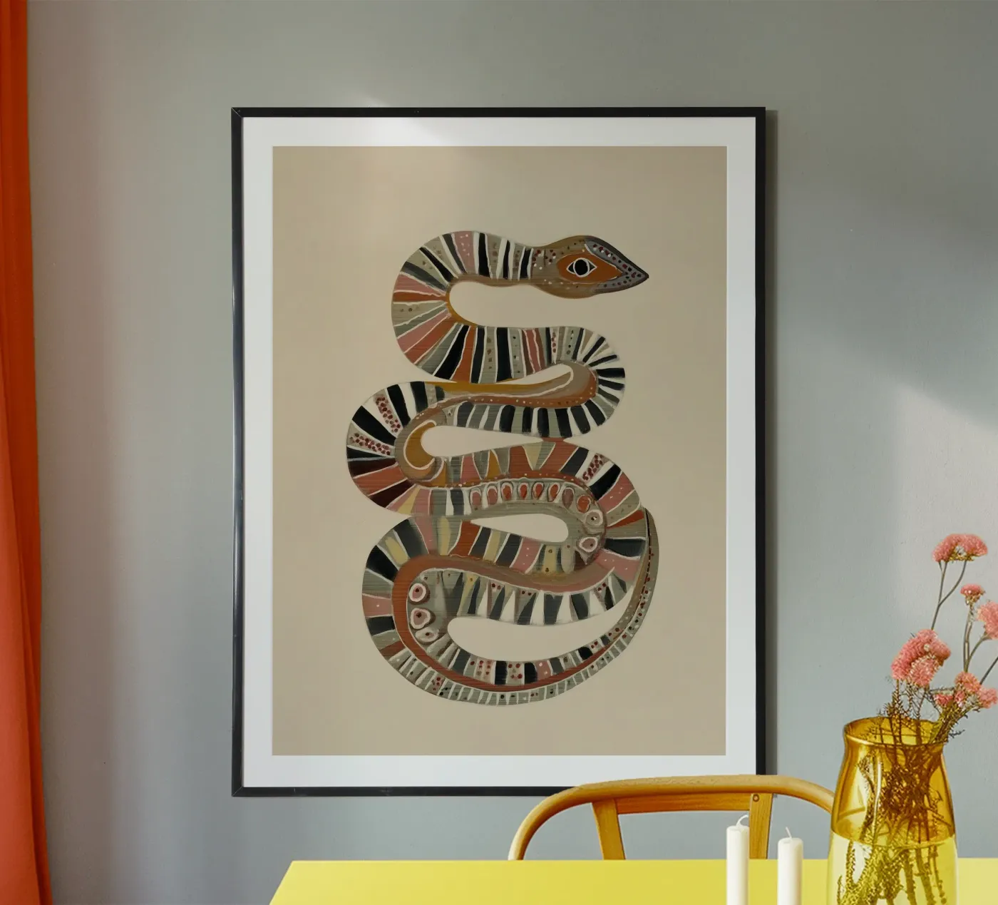 Die Schlange Poster von Sienna Atelier