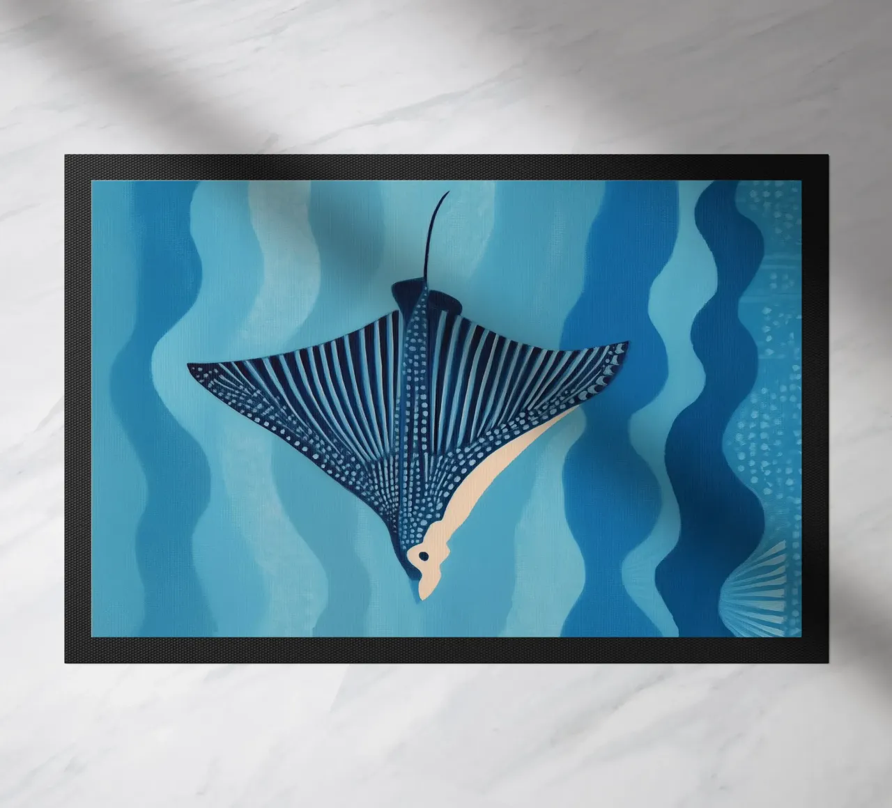 Manta blu zerbino da Sienna Atelier