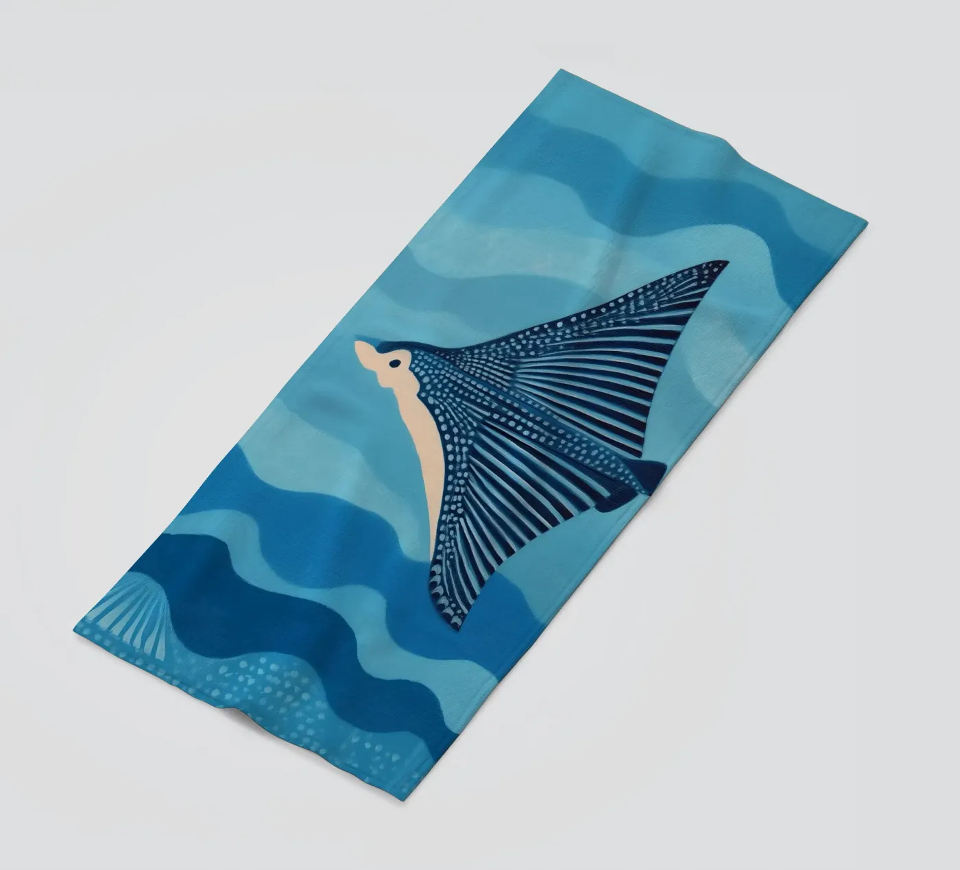 Manta blu telo mare da Sienna Atelier