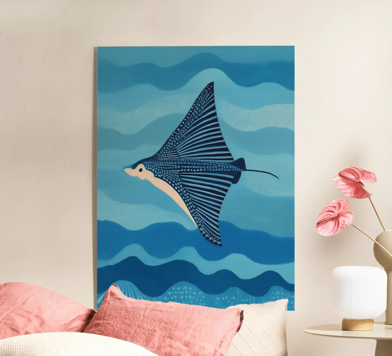 Manta blu plexiglass da Sienna Atelier