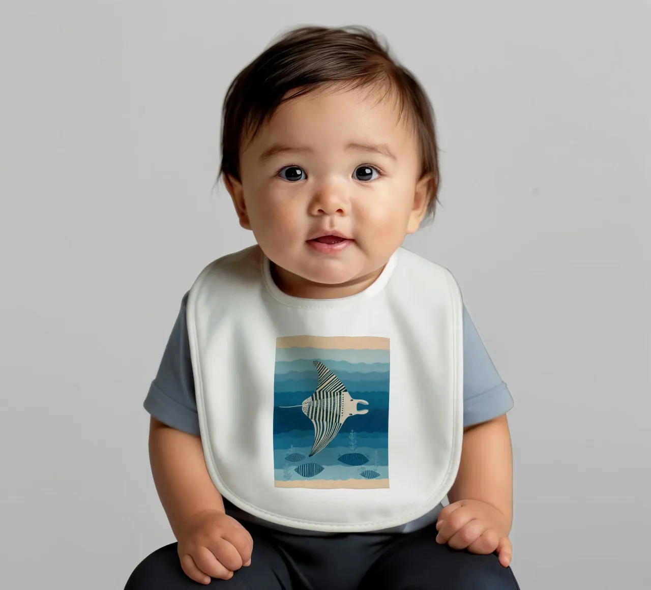 Manta Ray bavaglino da Sienna Atelier