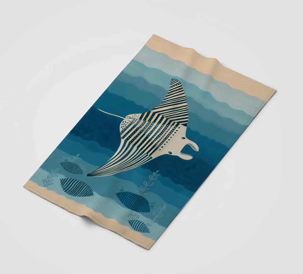 Mantarochen Fleecedecke von Sienna Atelier