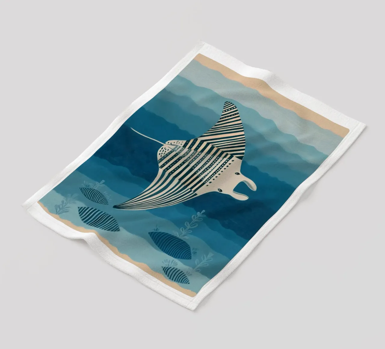 Mantarochen Fleecedecke von Sienna Atelier