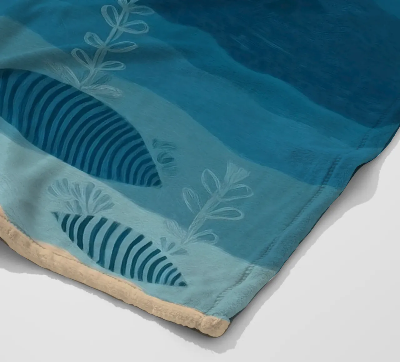 Mantarochen Fleecedecke von Sienna Atelier