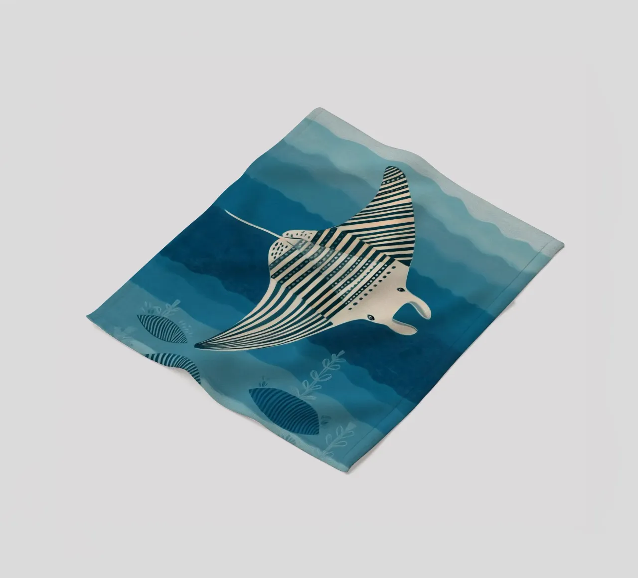 Mantarochen Fleecedecke von Sienna Atelier