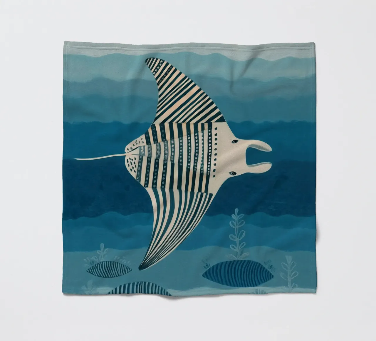 Mantarochen Fleecedecke von Sienna Atelier