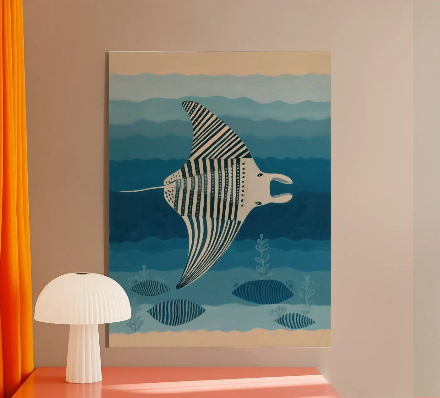 Manta Ray acryl van Sienna Atelier