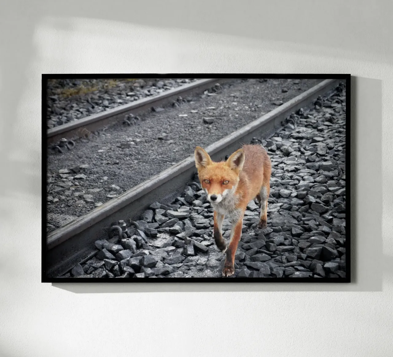 Between Tracks poster by JUNIQERIN photography by Dorothea Baur