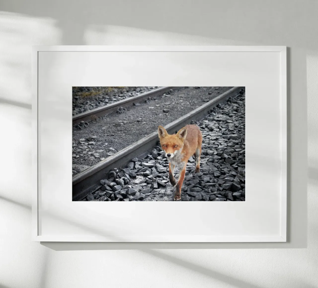 Between Tracks poster by JUNIQERIN photography by Dorothea Baur