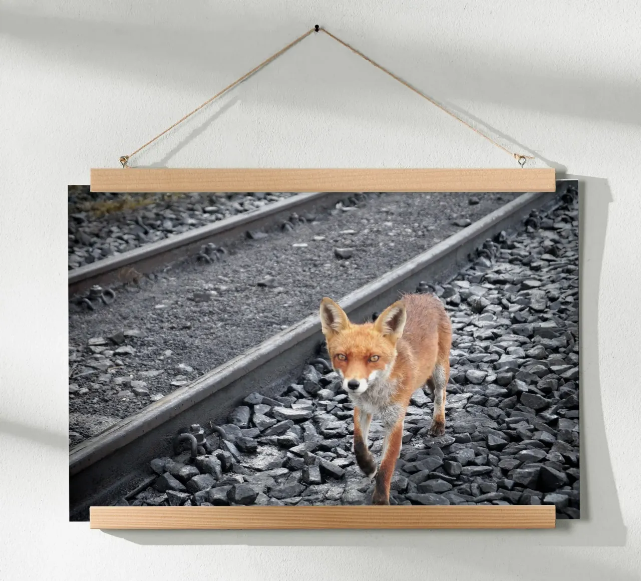 Between Tracks poster by JUNIQERIN photography by Dorothea Baur