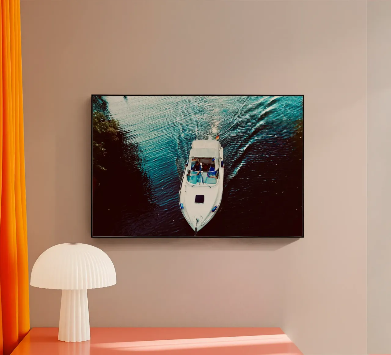 Tra le linee blu plexiglass da JUNIQERIN photography by Dorothea Baur