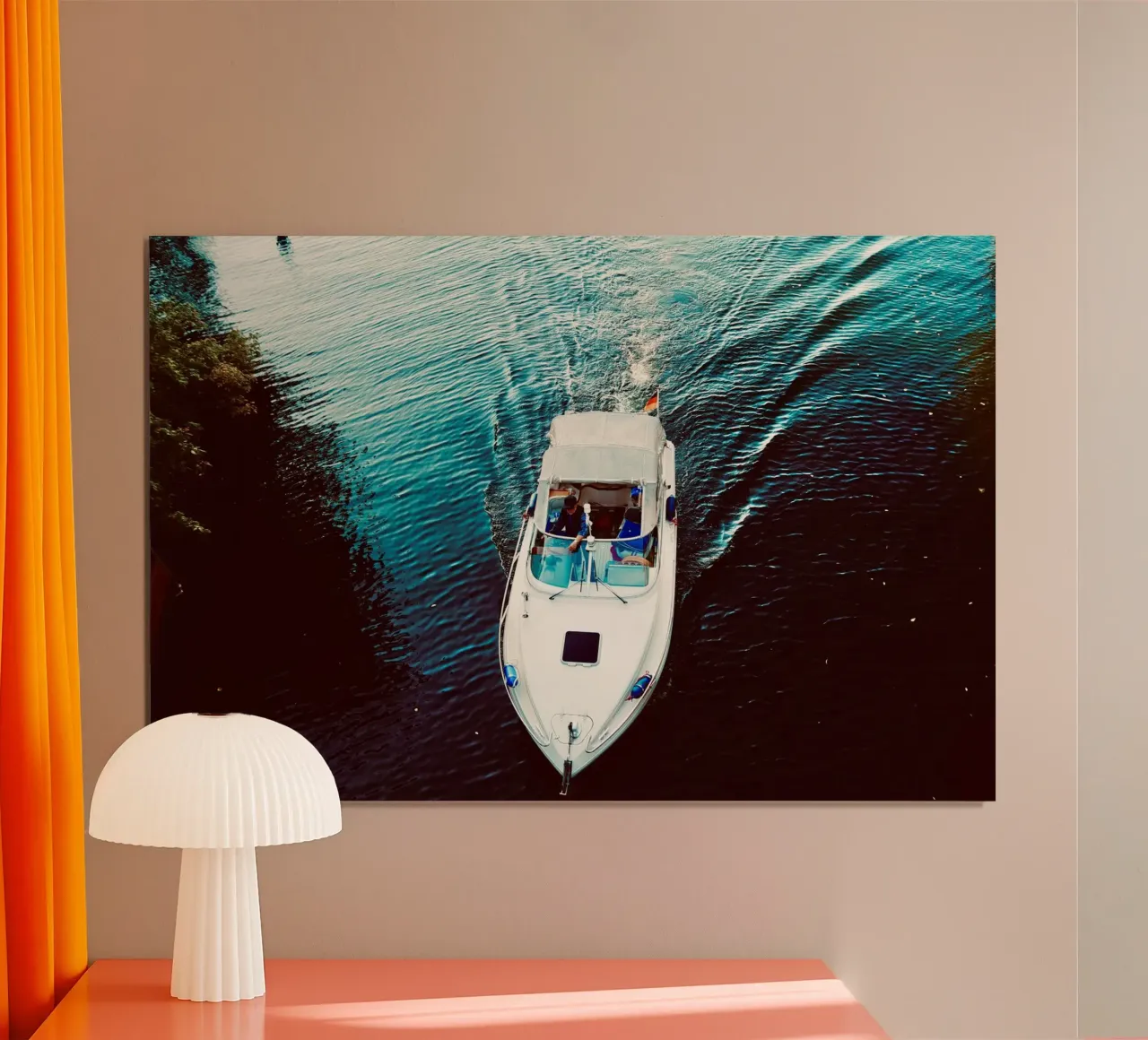 Between Blue Lines poster by JUNIQERIN photography by Dorothea Baur