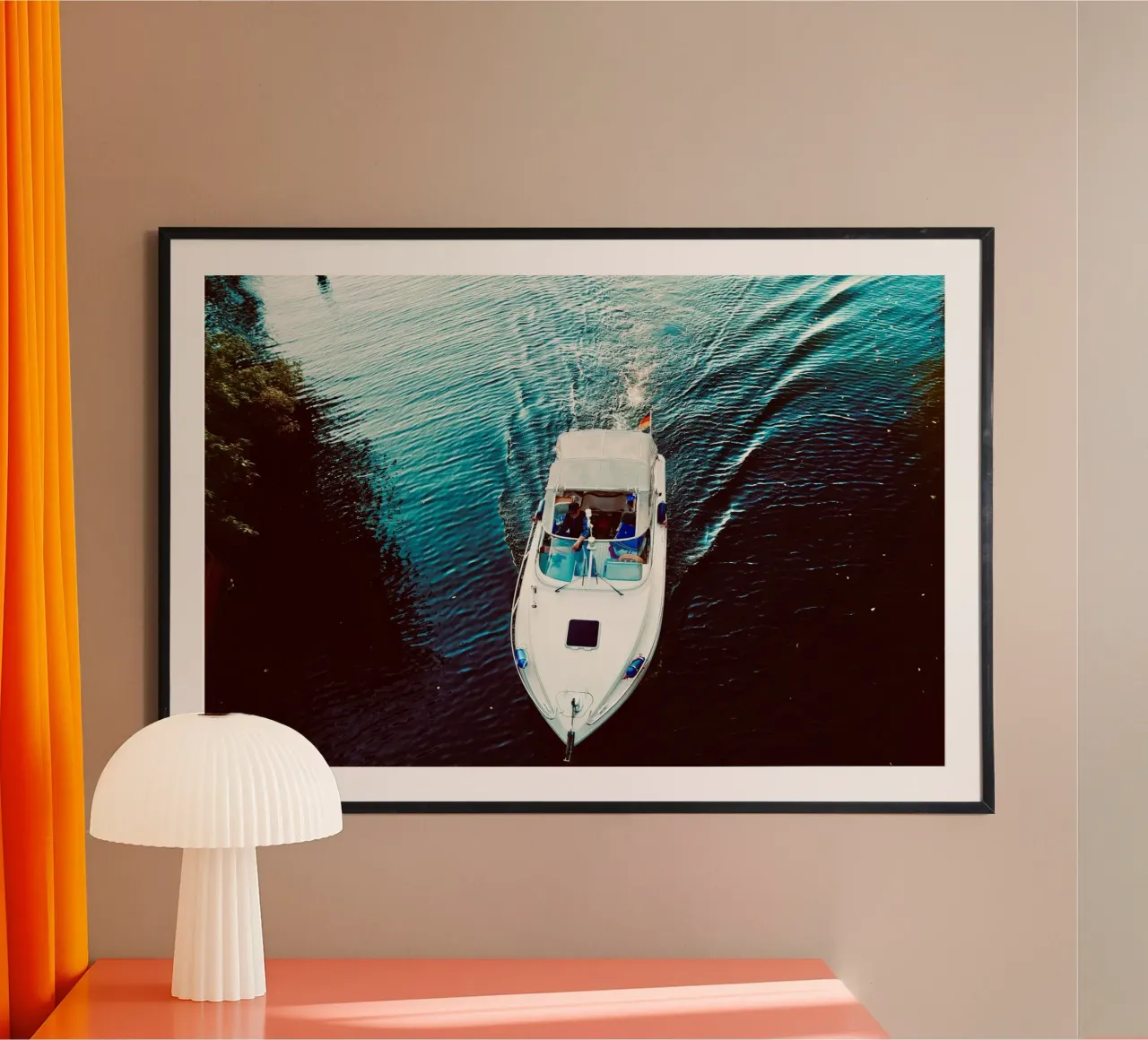 Between Blue Lines poster by JUNIQERIN photography by Dorothea Baur