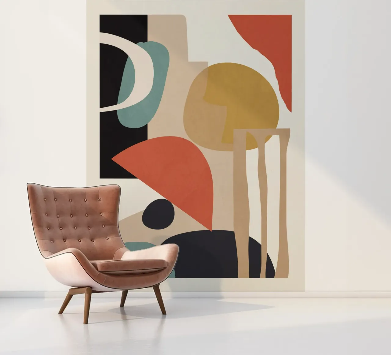 Abstracte samenstelling fotobehang van M.A.Z.U.N.