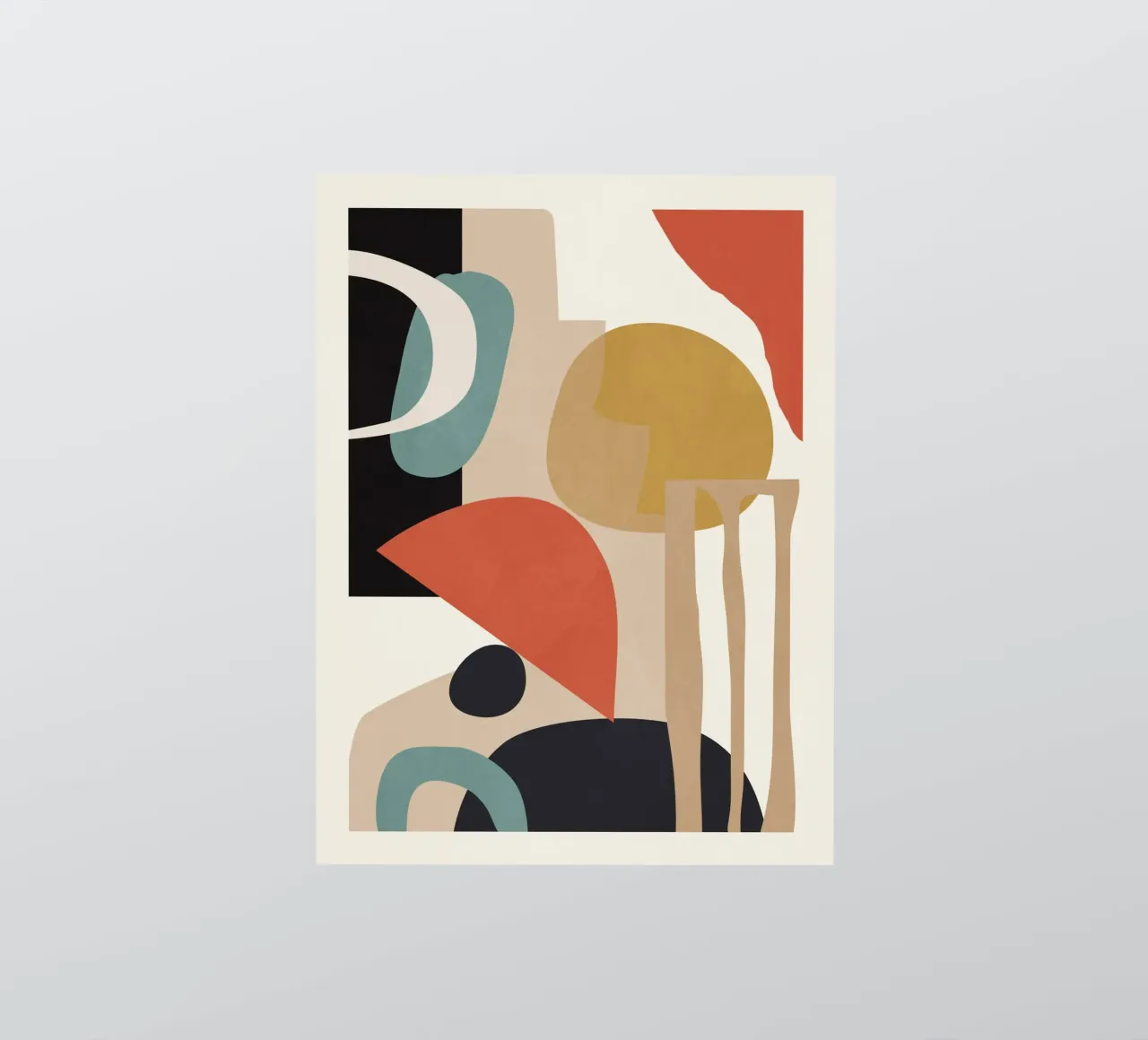 Abstract Composition sticker by M.A.Z.U.N.