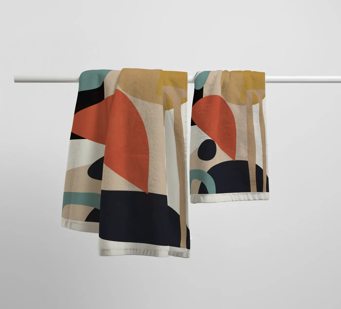 Abstract Composition serviette de bain de M.A.Z.U.N.