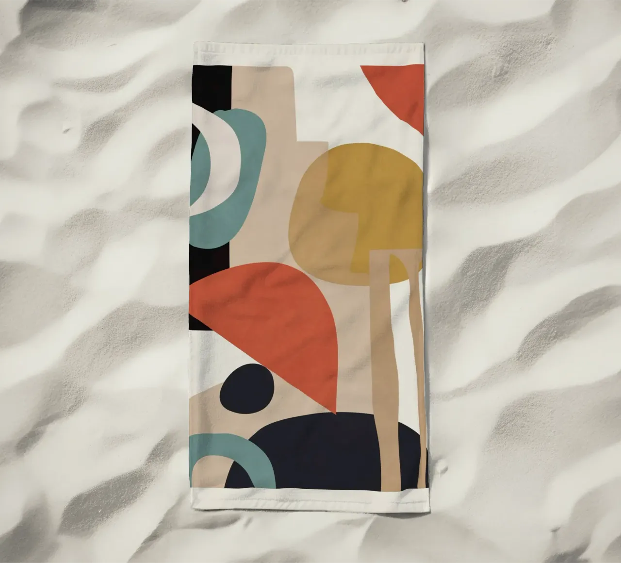 Composizione astratta telo mare da M.A.Z.U.N.