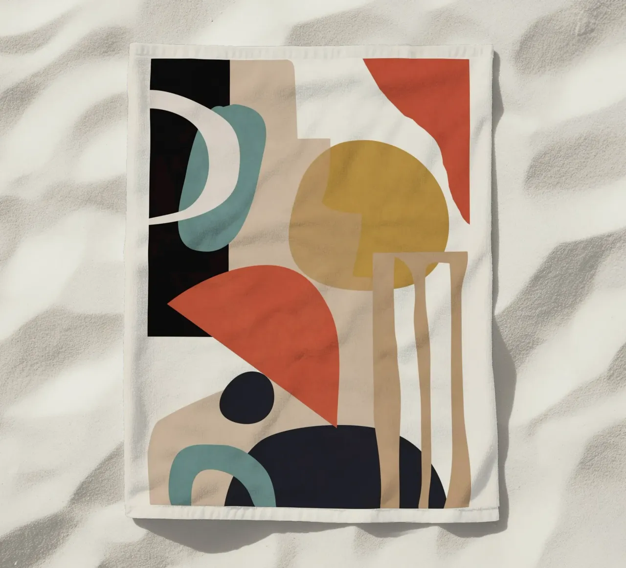 Composizione astratta telo mare da M.A.Z.U.N.