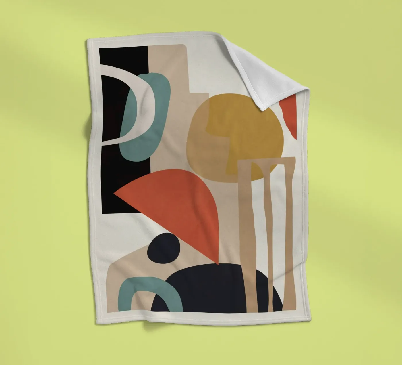 Composition abstraite plaid polaire de M.A.Z.U.N.