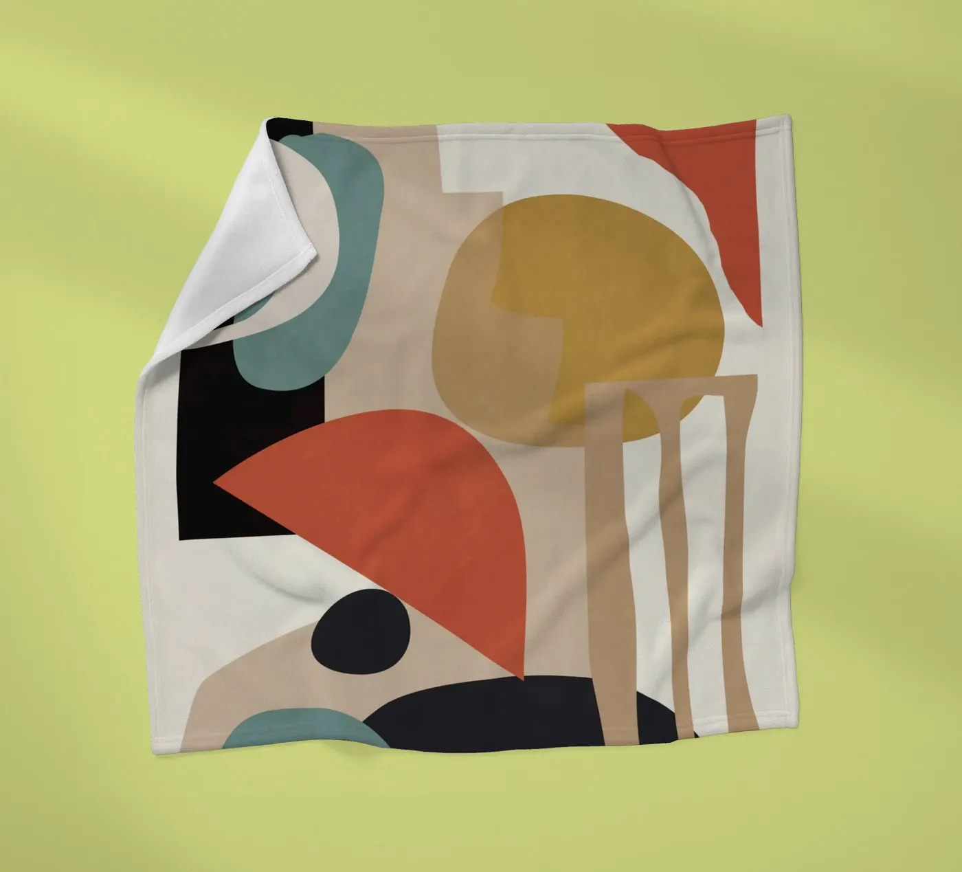 Composition abstraite plaid polaire de M.A.Z.U.N.