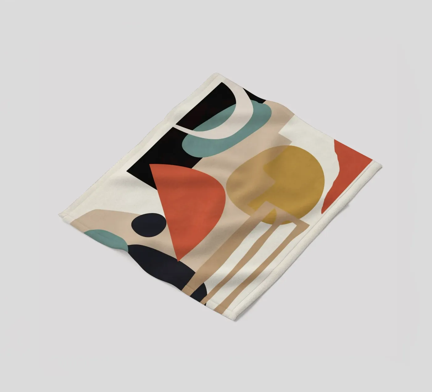 Composition abstraite plaid polaire de M.A.Z.U.N.