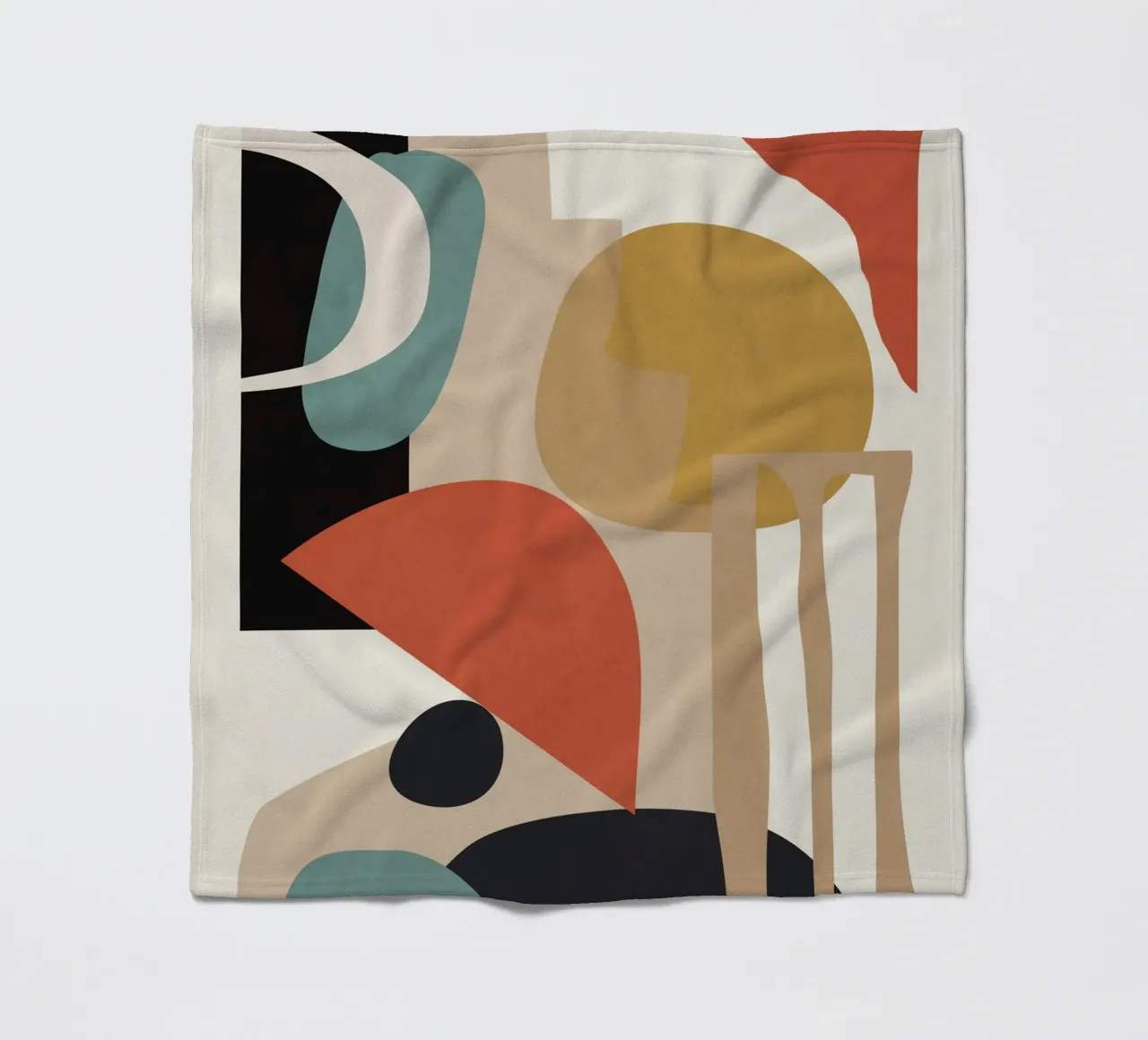 Abstract Composition fleece blanket by M.A.Z.U.N.