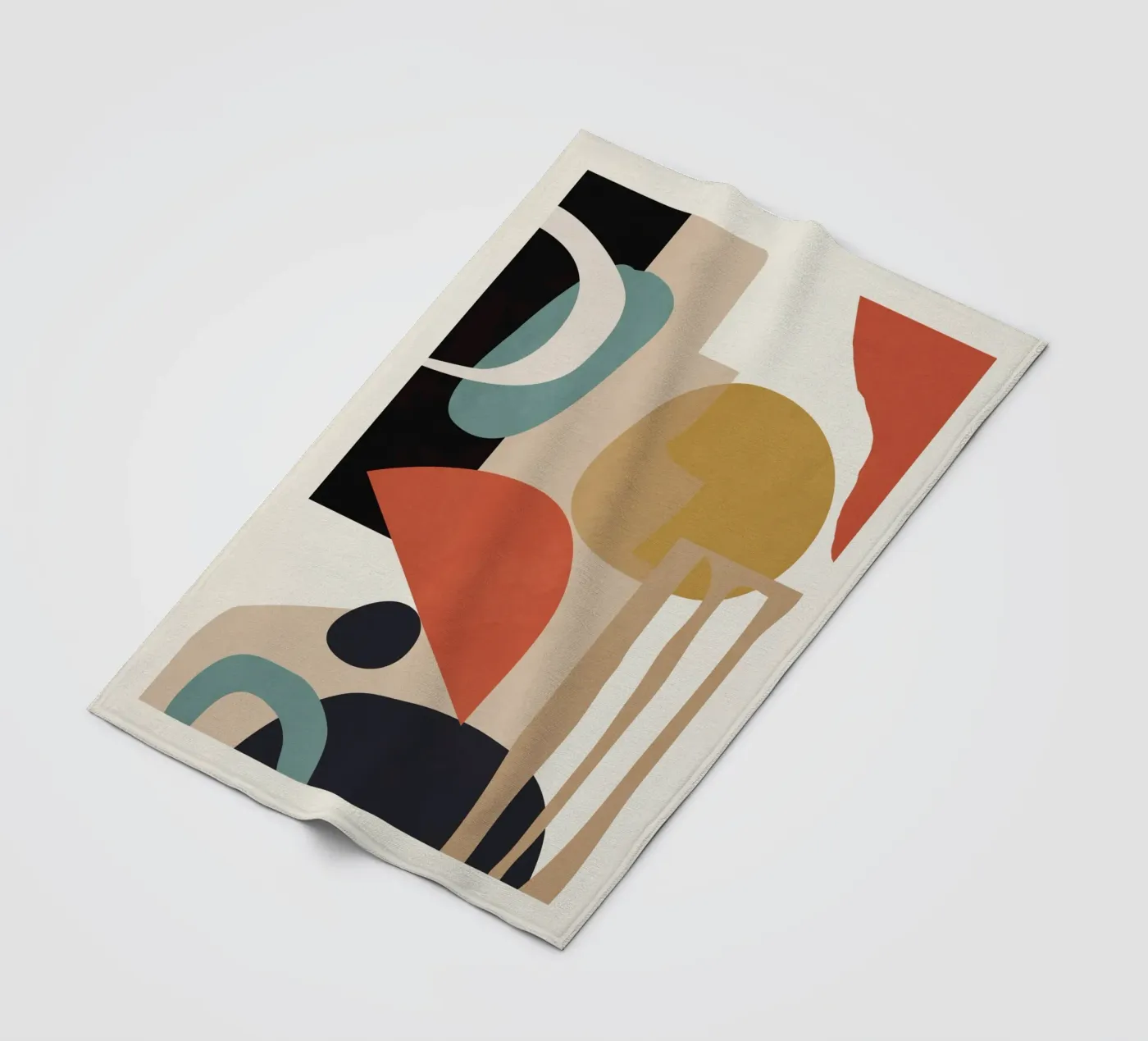 Composition abstraite plaid polaire de M.A.Z.U.N.