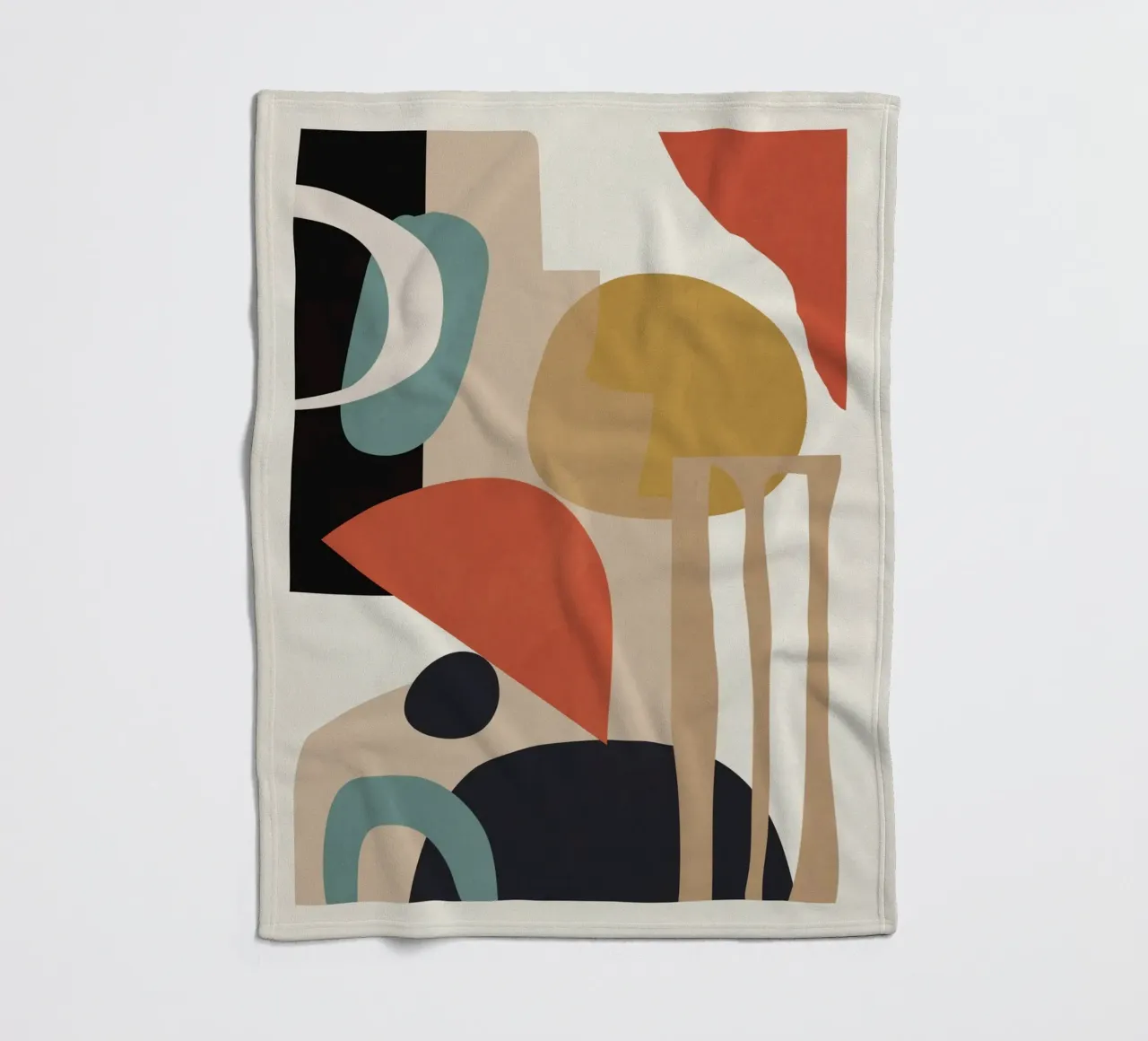 Abstract Composition fleece blanket by M.A.Z.U.N.