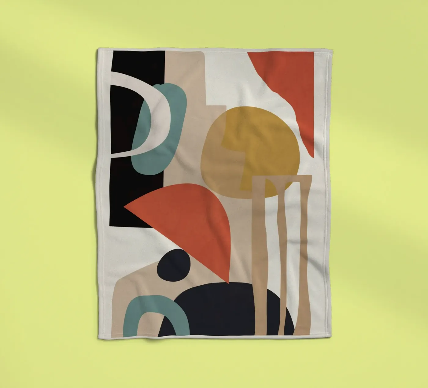 Composition abstraite plaid polaire de M.A.Z.U.N.