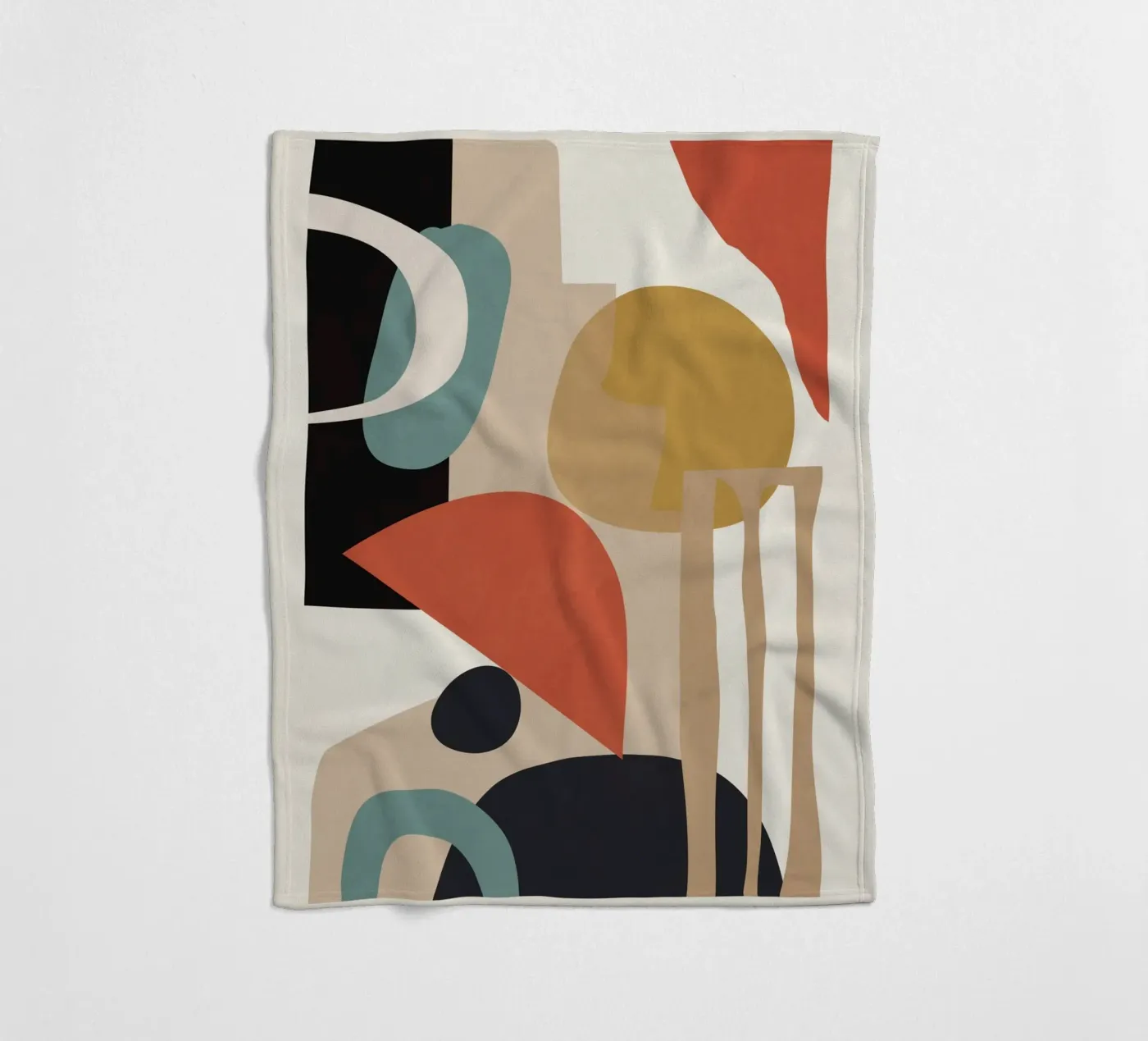 Composition abstraite plaid polaire de M.A.Z.U.N.