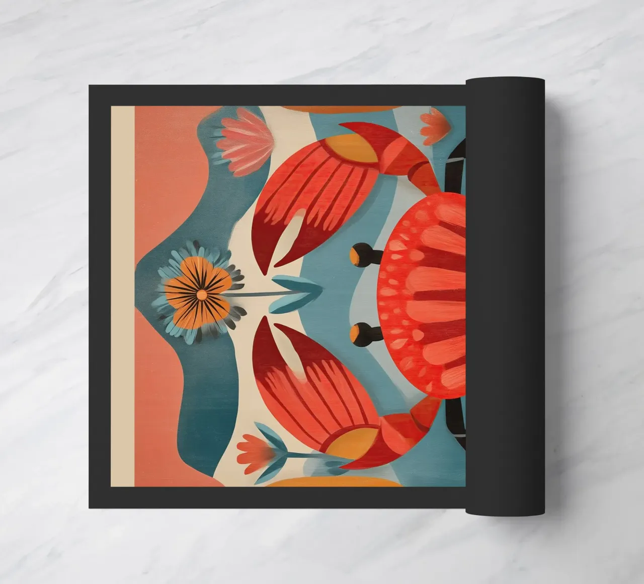 Zeetuin krab deurmat van Sienna Atelier