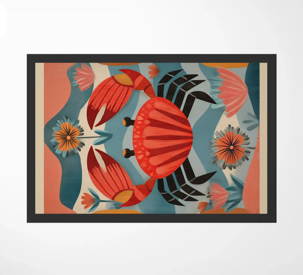 Sea Garden Crab deurmat van Sienna Atelier